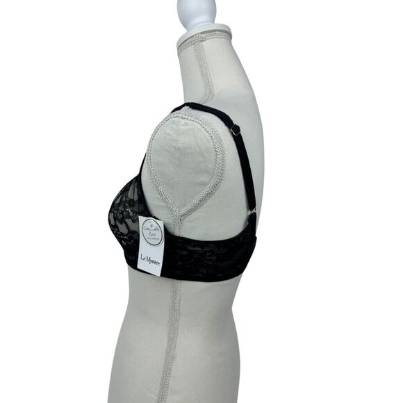 Le Mystère Portrait Underwire Stretch Lace Bra Women's Size 32C - Picture 5 of 14